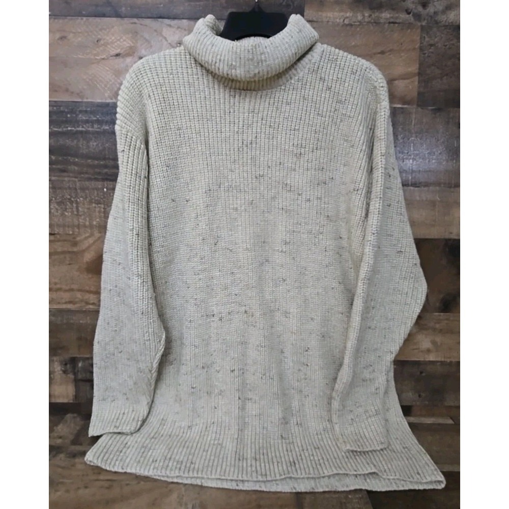 VTG  Liz Claiborne Turtleneck Sweater Y2K  Women Large 90s Cabincore Fisherman